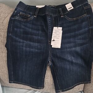 Judy Blue Indigo High Waist Pull-On Shorts